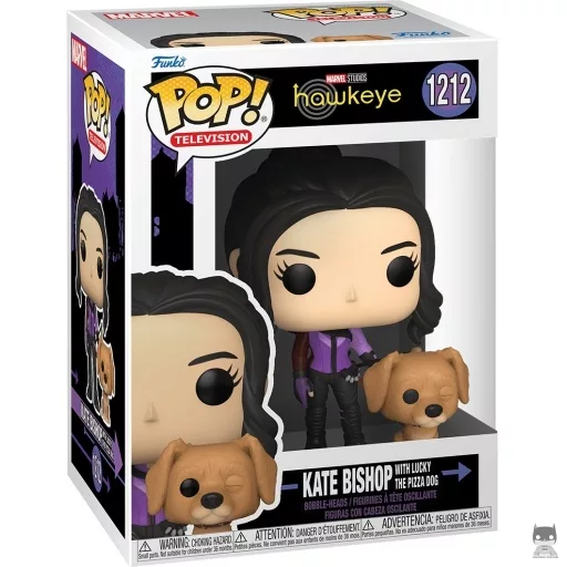Figura Funko Pop! Kate Bishop con Lucky el perro de la pizza (Ojo de Halcón)