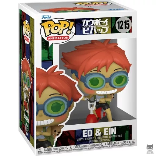 Figura Funko Pop! Ed & Ein en scooter (Cowboy Bebop)
