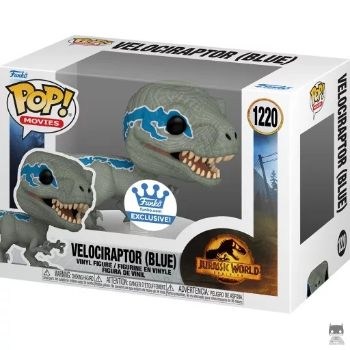 Figura Funko Pop! Velociraptor (Blue) (Alt) (Blue)