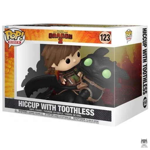 Figura Funko Pop! Hipo sobre Desdentao (Cómo entrenar a tu dragón)