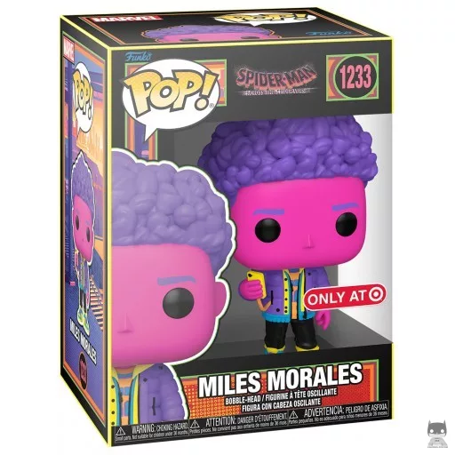 Figura Funko Pop! Miles Morales (Luz negra) (Spider-Man: Cruzando el Multiverso)