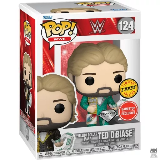 Figura Funko Pop! Million Dollar Man Ted DiBiase (Chase & Purpurina de diamante) (Funko Fair 2023)