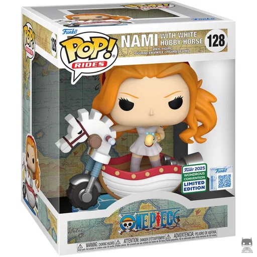Figura Funko Pop! Nami con caballito de juguete blanco (One Piece)