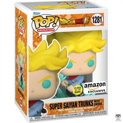 Figura Funko Pop! Trunks Super Saiyan con espada (Brilla en la oscuridad) (Trunks)
