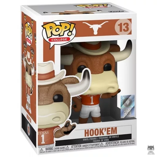 Figura Funko Pop! Hook'Em (University of Texas) (Mascotas universitarias)