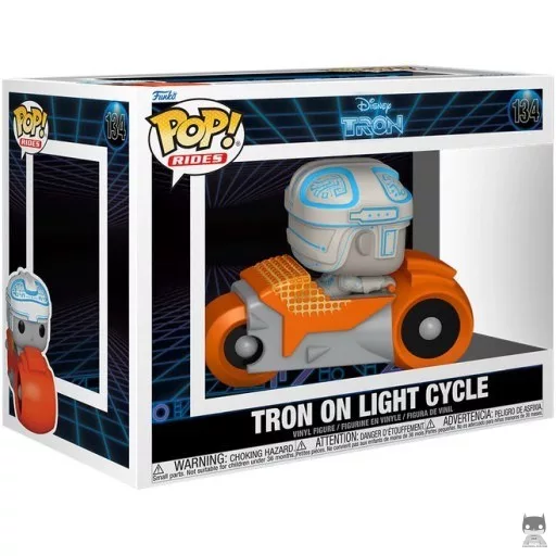Figura Funko Pop! Tron en la moto de luz (Tron: Legacy)