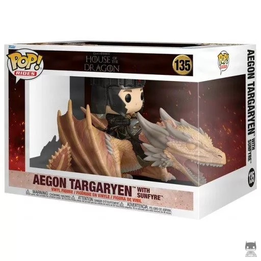 Figura Funko Pop! Aegon Targaryen con Fuegosol (La casa del dragón: Day of the Dragon (Juego de tronos))