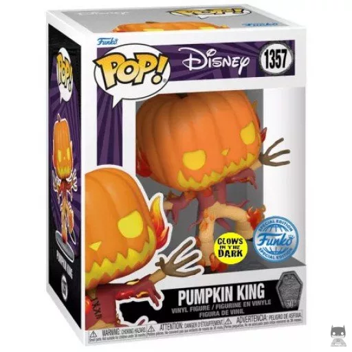 Figura Funko Pop! Rey Calabaza (Brilla en la oscuridad) (Pesadilla antes de Navidad)