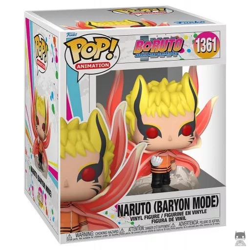 Figura Funko Pop! Naruto (Modo Barión) (Supersized) (Naruto Uzumaki)