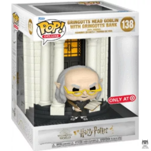Figura Funko Pop! Jefe de los duendes de Gringotts con el banco Gringotts (Callejón Diagon) (Harry Potter)