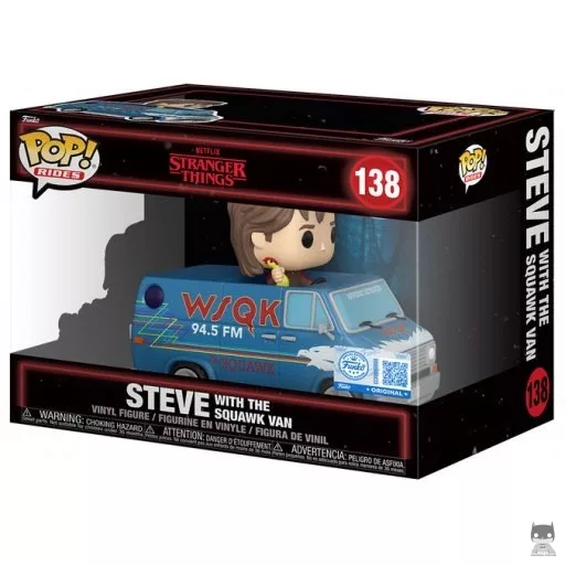 Figura Funko Pop! Steve con la furgoneta Squawk (Stranger Things)