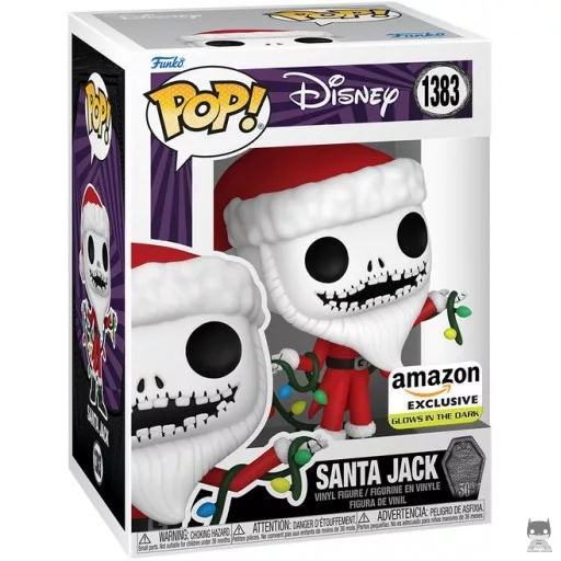 Figura Funko Pop! Jack Papá Noel (Brilla en la oscuridad) (Jack Skellington)