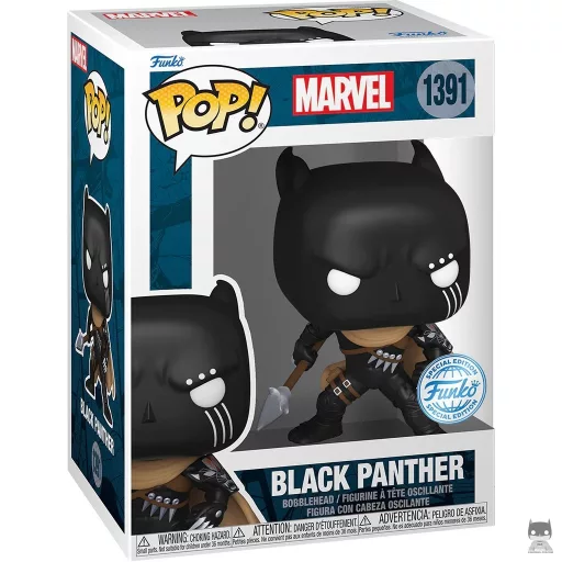 Figura Funko Pop! Black Panther con lanza (Marvel Comics)