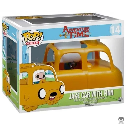 Figura Funko Pop! Jake coche con Finn (Hora de aventuras)