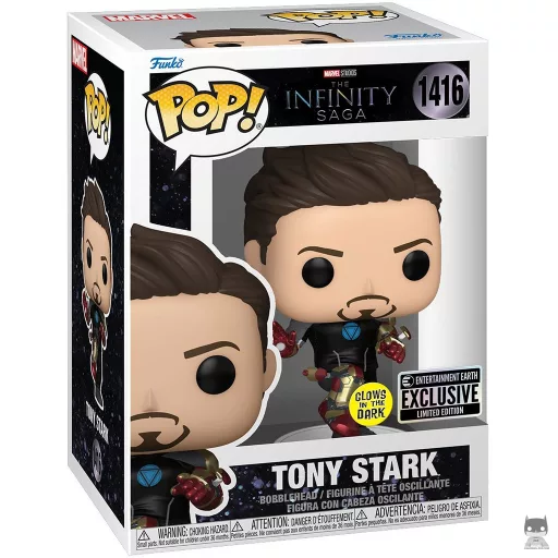 Figura Funko Pop! Tony Stark (Brilla en la oscuridad) (La saga del Infinito)