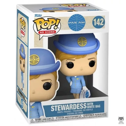 Figura Funko Pop! Azafata de Pan Am con bolso blanco (Ad Icons)