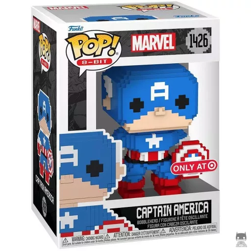Figura Funko Pop! Capitán América (8-bit) (Capitán América (Steve Rogers))