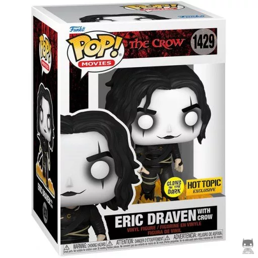 Figura Funko Pop! Eric Draven con cuervo (Brilla en la oscuridad) (El cuervo)