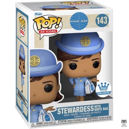 Figura Funko Pop! Azafata de Pan Am con bolso blanco (Ad Icons)