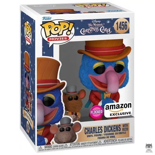 Figura Funko Pop! Charles Dickens con Rizzo (Flocado) (Charles Dickens)