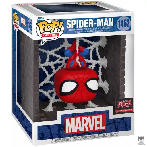Figura Funko Pop! Spider-Man colgado de la telaraña (Deluxe) (Target Con 2024)