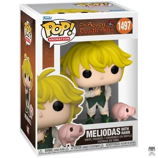 Figura Funko Pop! Meliodas con Hawk (The Seven Deadly Sins)