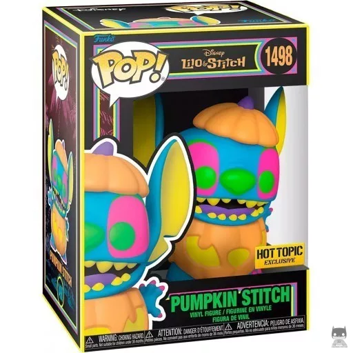 Figura Funko Pop! Stitch calabaza (Luz negra) (Lilo y Stitch)