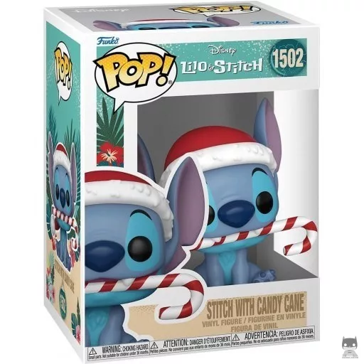 Figura Funko Pop! Stitch con bastón de caramelo (Lilo y Stitch)