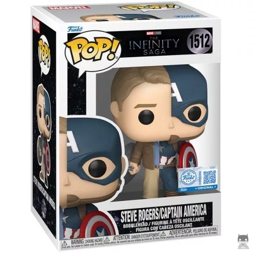 Figura Funko Pop! Steve Rogers / Capitán América (La saga del Infinito)
