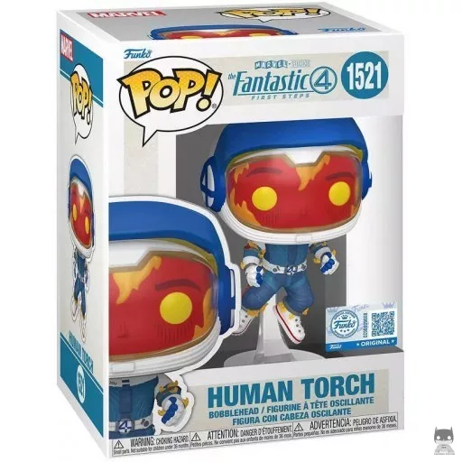 Figura Funko Pop! Antorcha Humana (Traje de astronauta) (Los 4 Fantásticos: Primeros pasos)