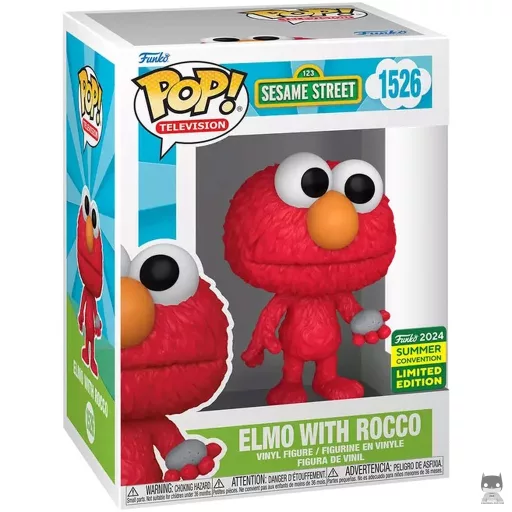 Figura Funko Pop! Elmo con Rocco (San Diego Comic Con (convención de verano) 2024)