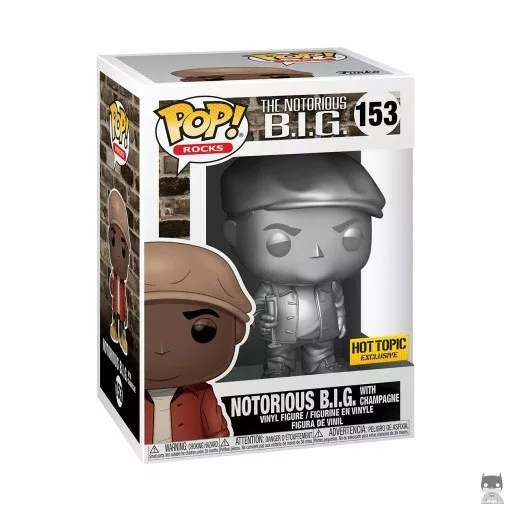 Figura Funko Pop! Notorious B.I.G con champán (Metalizado) (Notorious B.I.G)
