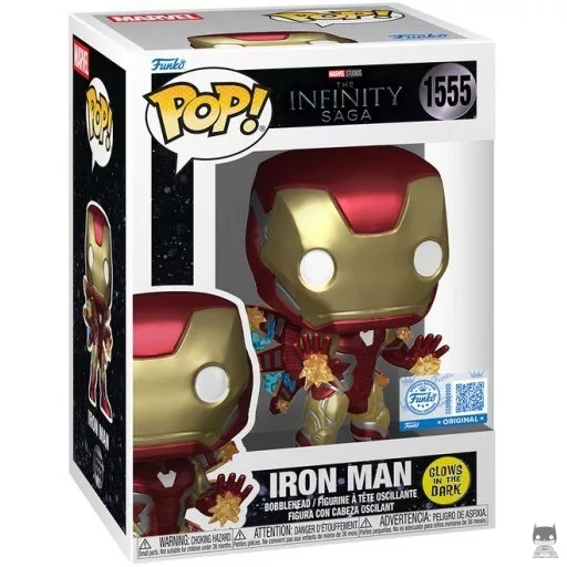 Figura Funko Pop! Iron Man (Brilla en la oscuridad) (La saga del Infinito)
