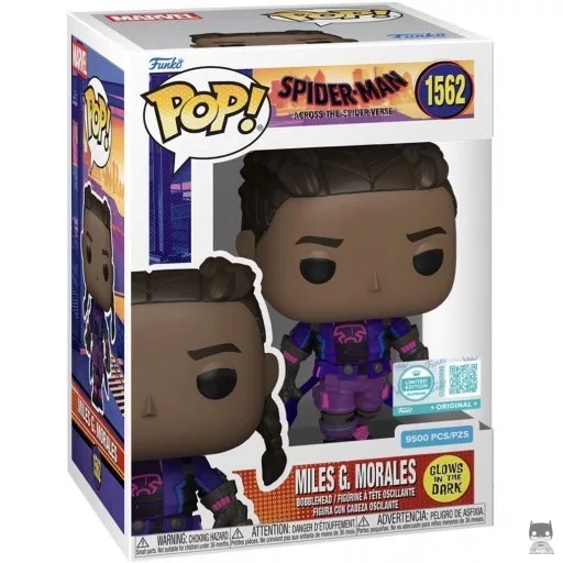 Figura Funko Pop! Miles G. Morales (Brilla en la oscuridad) (Spider-Man: Cruzando el Multiverso)