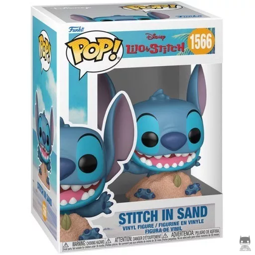 Figura Funko Pop! Stitch en la arena (Lilo y Stitch)
