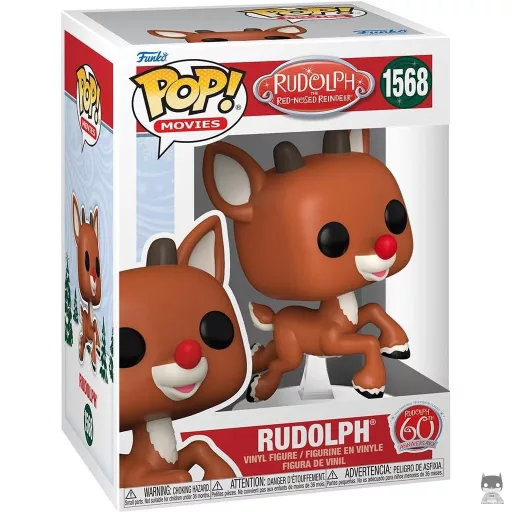 Figura Funko Pop! Rudolph (Volando) (60.º aniversario) (Rudolph, el reno de la nariz roja)
