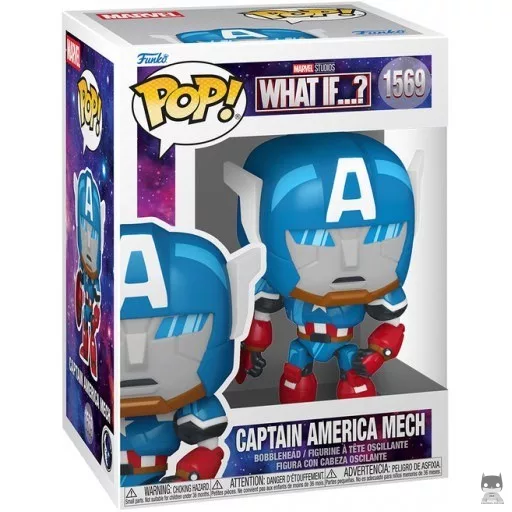 Figura Funko Pop! Mecha del Capitán América (¿Qué pasaría si...?)