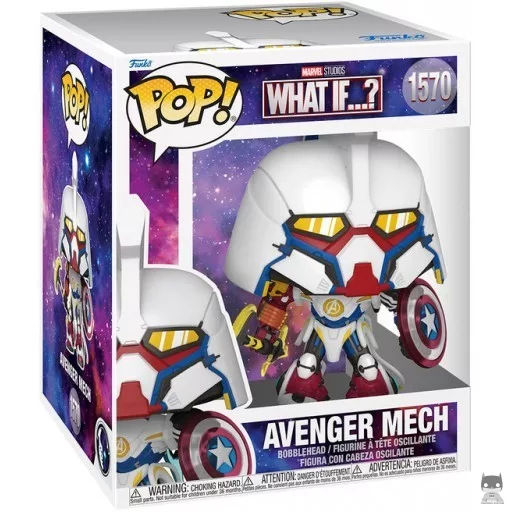Figura Funko Pop! Mecha Vengador (Supersized) (¿Qué pasaría si...?)