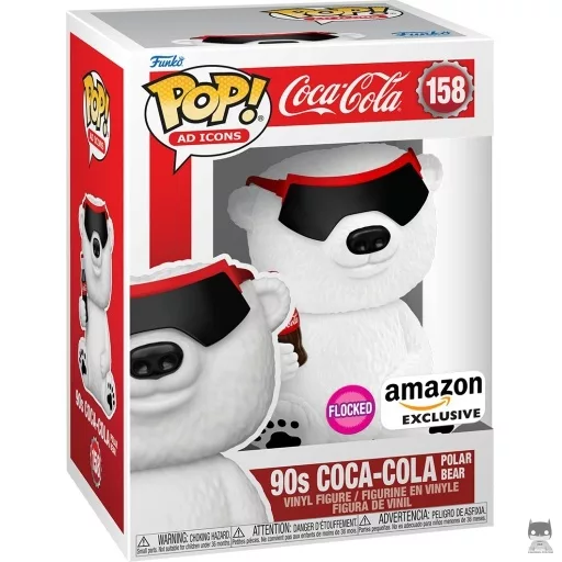 Figura Funko Pop! Oso polar de Coca-Cola de los 90 (Flocado) (Oso polar de Coca-Cola)