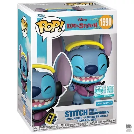 Figura Funko Pop! Stitch con auriculares (Lilo y Stitch)