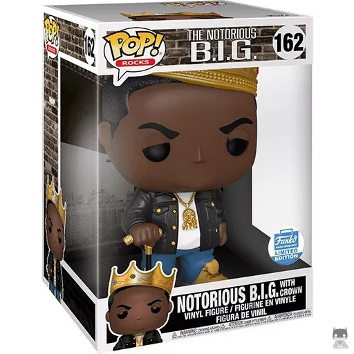Figura Funko Pop! Notorious B.I.G. con corona (Supersized) (Notorious B.I.G)