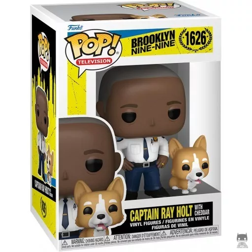 Figura Funko Pop! Capitán Ray Holt con Cheddar (Capitán Ray)