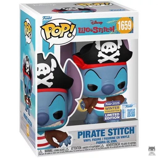 Figura Funko Pop! Stitch pirata (Comic Con Experience CCXP (convención de invierno) 2025)