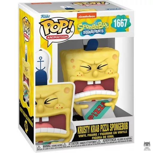 Figura Funko Pop! Bob Esponja pizza del Crustáceo Crujiente (Bob Esponja)