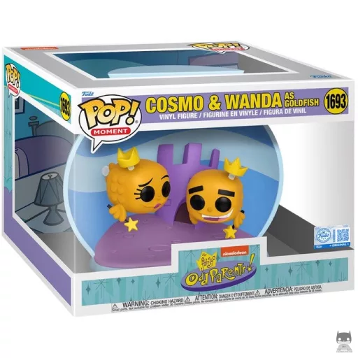 Figura Funko Pop! Cosmo & Wanda como peces de colores - Moment (Los padrinos mágicos)