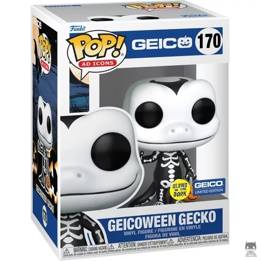 Figura Funko Pop! Geico Gecko de Halloween (Brilla en la oscuridad) (Geico)