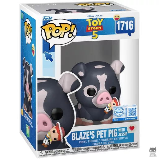 Figura Funko Pop! Cerdito de Blaze con Jessie (Toy Story 5)
