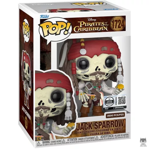 Figura Funko Pop! Jack Sparrow (Esqueleto) (Piratas del Caribe)