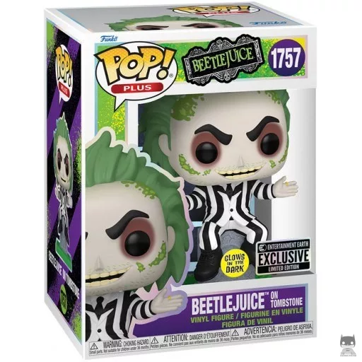 Figura Funko Pop! Beetlejuice en la lápida (Brilla en la oscuridad) (Beetlejuice)