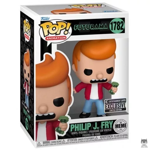 Figura Funko Pop! Philip J. Fry (Meme) "¡Cállate y toma mi dinero!" (Futurama)